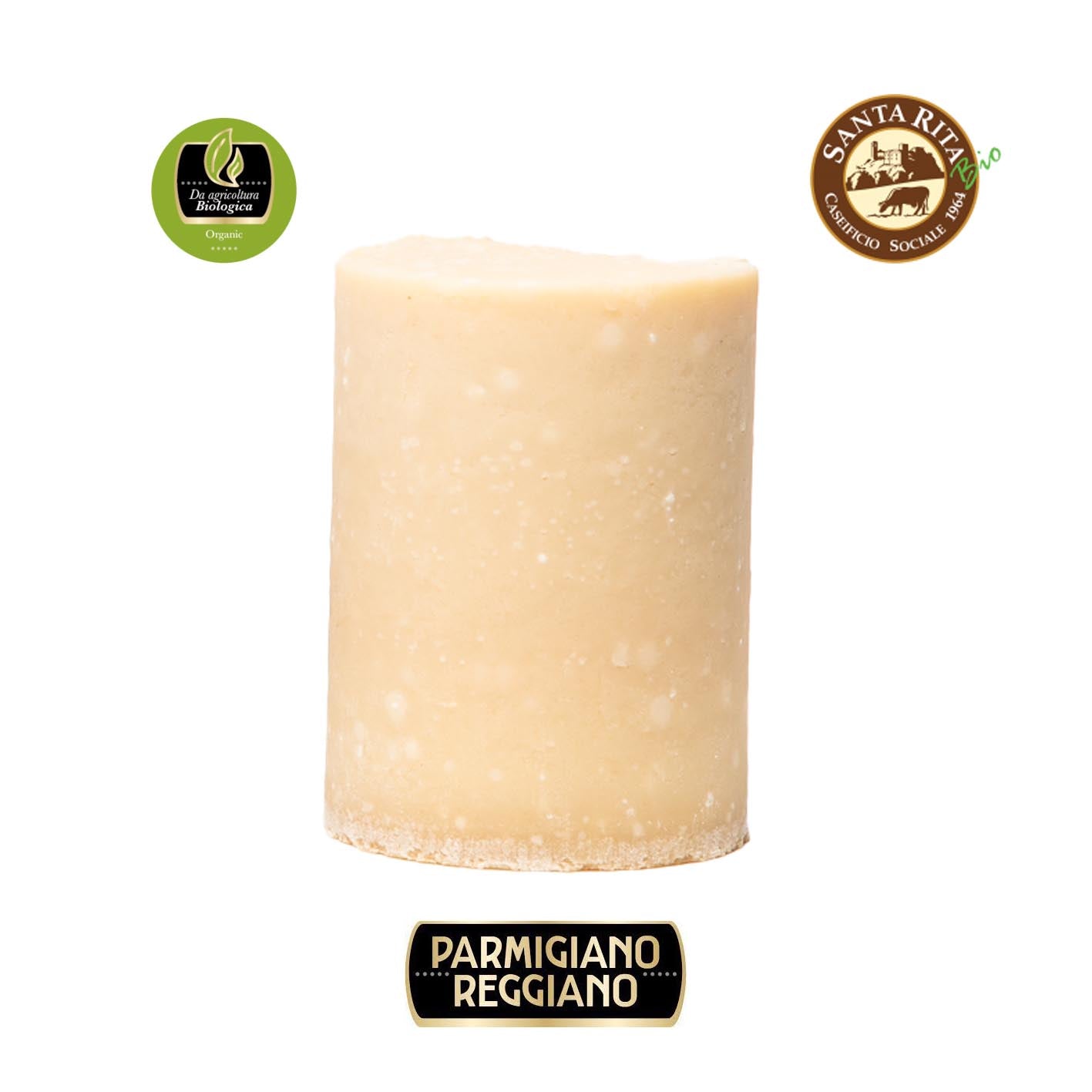 ORGANIC Parmigiano Reggiano from MODENA WHITE VACCINE Slow Food Presidium HEART aged 22-24 months